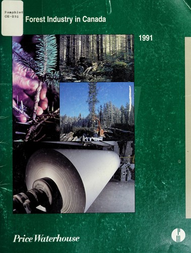 Cover for The forest industry in Canada, 1991