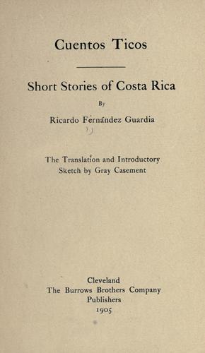 Cover for Cuentos ticos