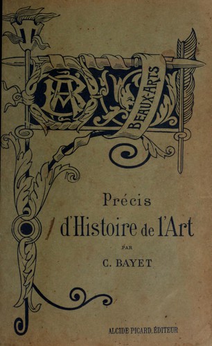 Cover for Précis d'histoire de l'art