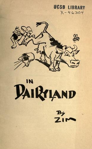 Cover for In dairyland