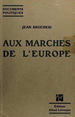 Cover for Aux marches de l'Europe