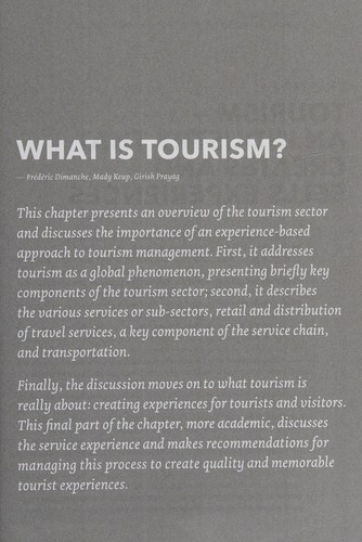 Cover for Service Design And Tourism
