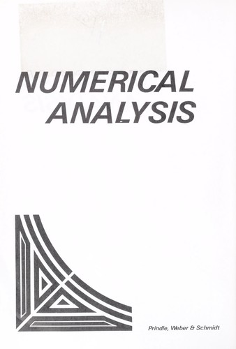 Cover for Numerical analysis