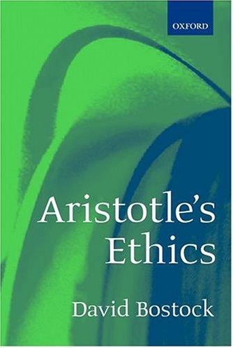 Cover for Aristotle's Ethics