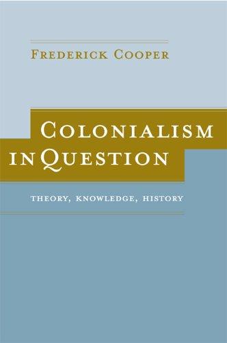 Cover for Colonialism in Question