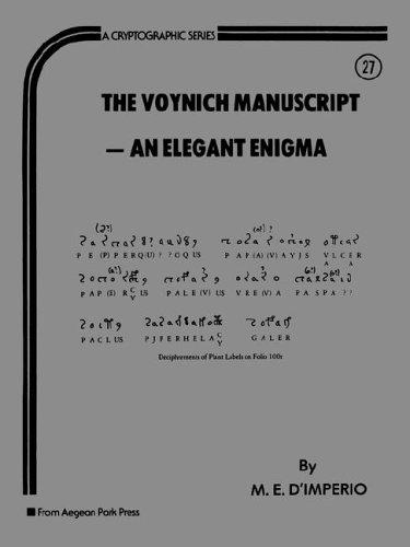 Cover for Voynich Manuscript an Elegant Enigma
