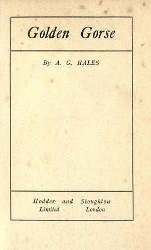 Cover for Golden gorse
