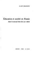 Cover for Éducation et société en Russie dans le second tiers du XIXe siècle.
