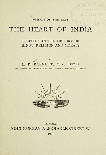 Cover for The heart of India