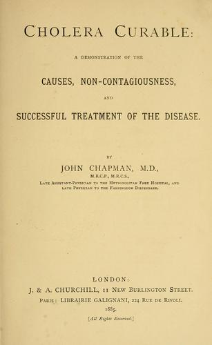 Cover for Cholera curable