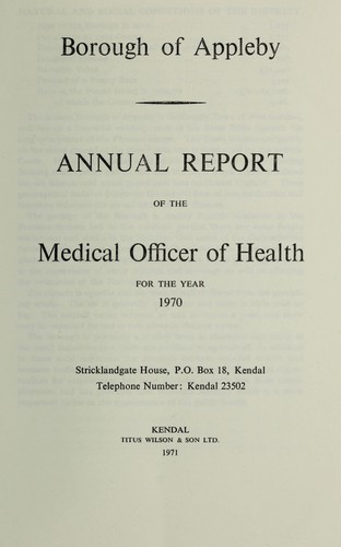 Cover for [Report 1970]