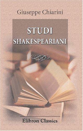 Cover for Studi Shakespeariani