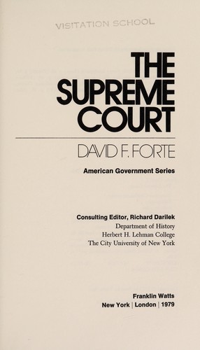 Cover for The Supreme Court