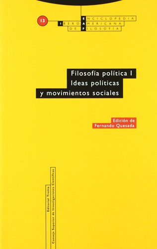 Cover for Filosofía política I