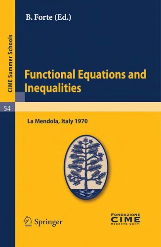 Cover for Functional Equations and Inequalities
