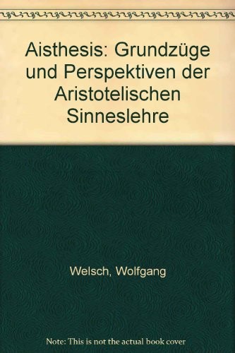Cover for Aisthesis