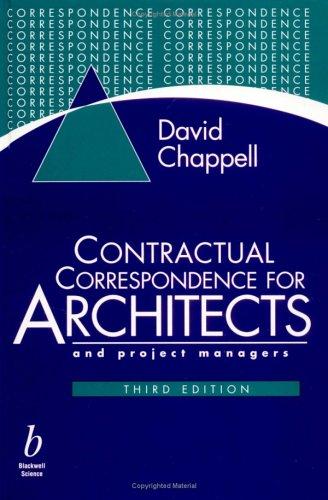 Cover for Contractual correspondence for architects and project managers