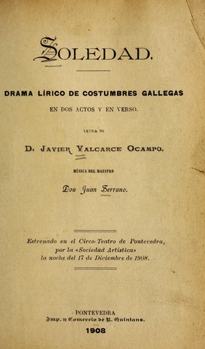 Cover for Soledad
