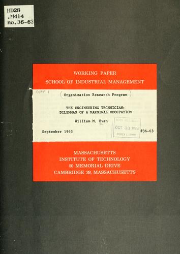 Cover for The engineering technician