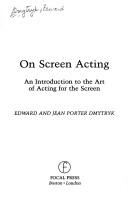 Cover for On screen acting