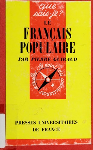 Cover for Le francais populaire.