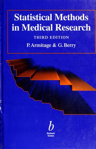 Cover for Statistical methods in medical research
