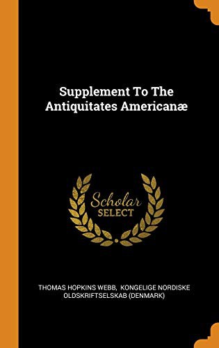 Cover for Supplement to the Antiquitates Americanæ