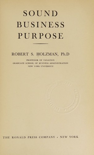 Cover for Sound business purpose.