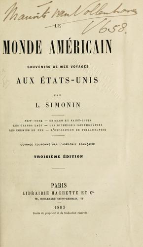 Cover for Le monde américain