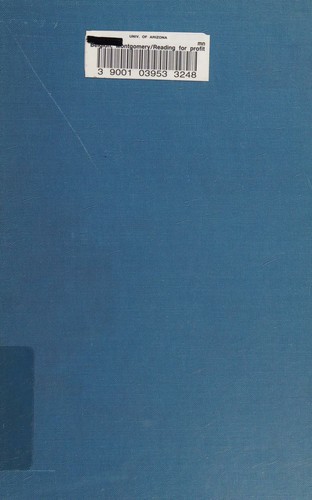 Cover for Reading for profit