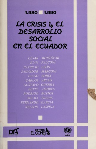 Cover for La Crisis y el desarrollo social en el Ecuador