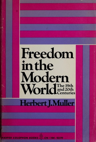 Cover for Freedom in the modern world