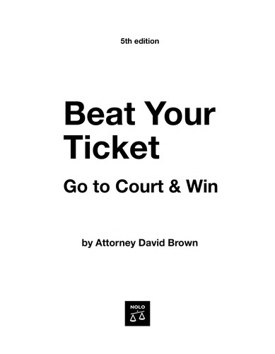 Cover for Beat Your Ticket