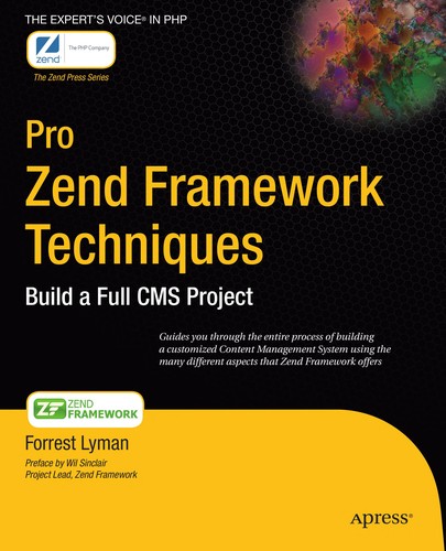 Cover for Pro Zend Framework techniques