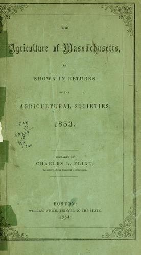 Cover for agriculture of Massachusetts