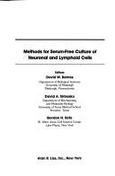 Cover for Methods for serum-free culture of neuronal andlymphoid cells