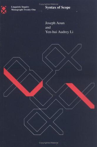 Cover for Syntax of scope