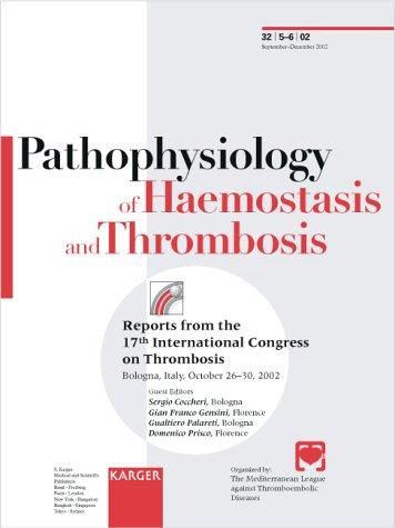 Cover for International Congress on Thrombosis