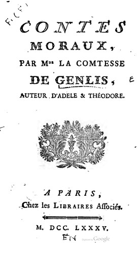 Cover for Contes moraux
