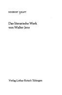 Cover for Das literarische Werk von Walter Jens