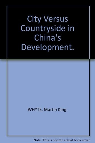 Cover for City versus countryside in China's development