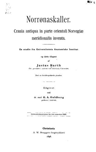 Cover for Norrønaskaller: Crania antiqua in parte orientali Norvegiae meridionalis inventa