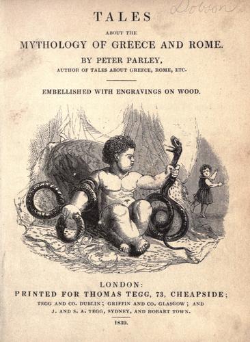 Cover for Tales about the Mythology of Greece and Rome.