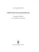 Cover for Griechische Klappspiegel
