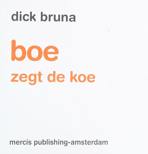Cover for Boe zegt de koe