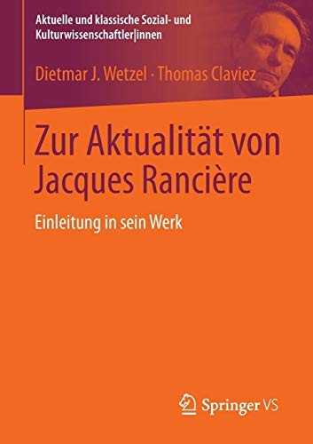 Cover for Zur Aktualität von Jacques Rancière
