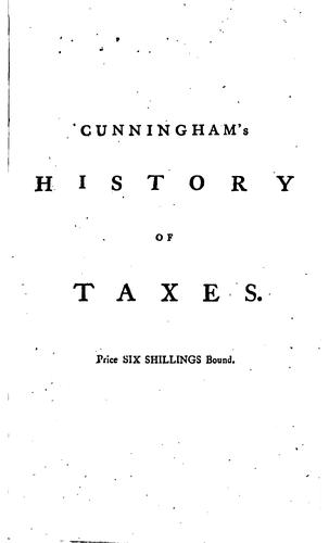 Cover for The History of the Customs, Aids, Subsidies, National Debts, and Taxes, of England, from William ...