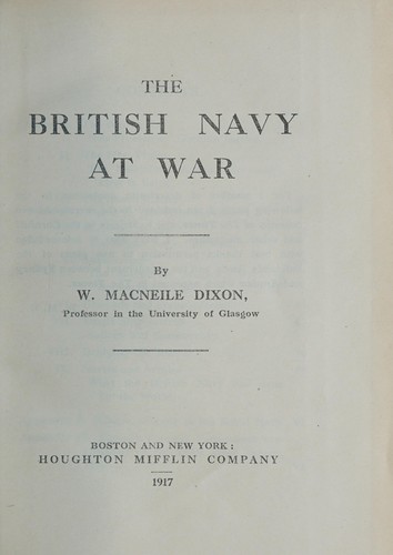 Cover for The British navy at war