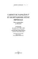 Cover for Cabinet de Napoléon Ier et Secrétairerie d'Etat impériale