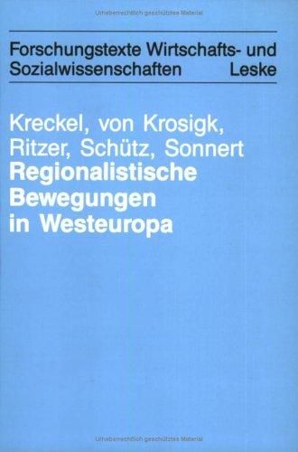 Cover for Regionalistische Bewegungen in Westeuropa